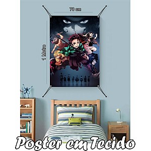 Bandeira Decorativa Demon Slayer .Mod1